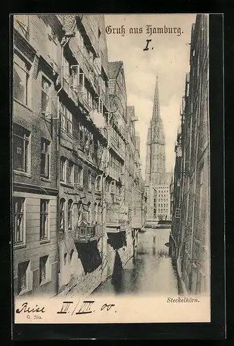 AK Hamburg, Steckelhörn mit Kirche