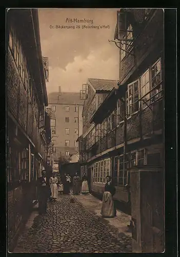 AK Hamburg, Roterberg`s Hof, Gr. Bäckergang 25