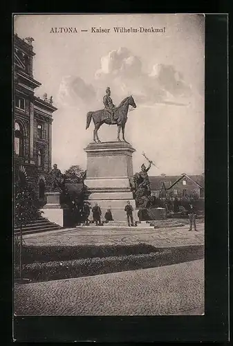 AK Altona, Kaiser Wilhelm-Denkmal