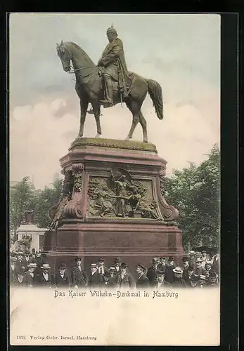 AK Hamburg, Kaiser Wilhelm-Denkmal