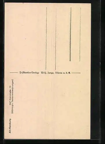 AK Hamburg-St.Georg, Bühring`s Testamentswohnungen, Hof Steinstrasse 79