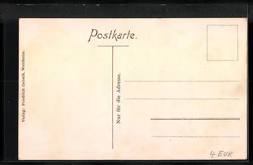 AK Waldheim /Sa., Ortsansicht aus der Vogelschau