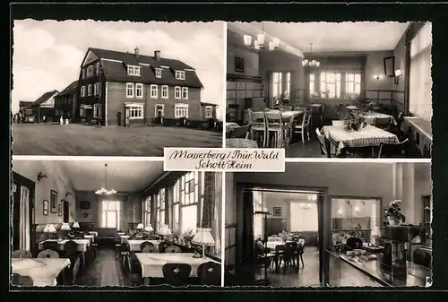 AK Masserberg /Thür. Wald, Schott-Heim, Innenansicht