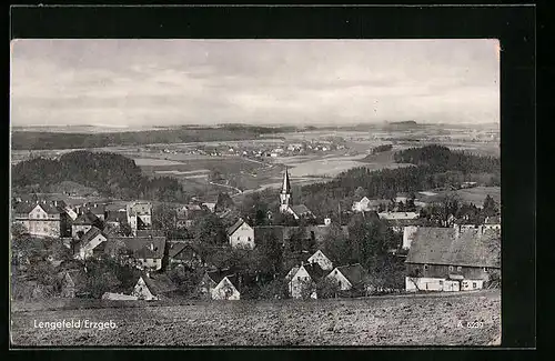 AK Lengefeld /Erzgeb., Ortschaft aus der Vogelschau