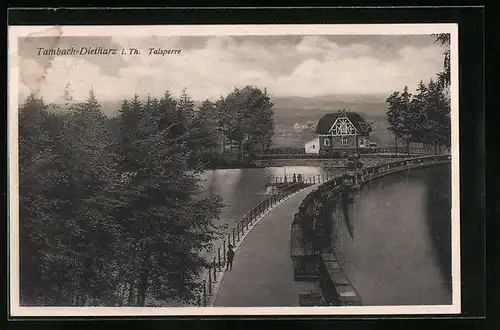 AK Tambach-Dietharz i. Th., Talsperre mit Haus