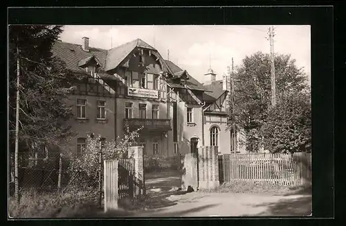 AK Mehltheuer /Vogtl., Ferienheim des Reichsbahnamtes Leipzig