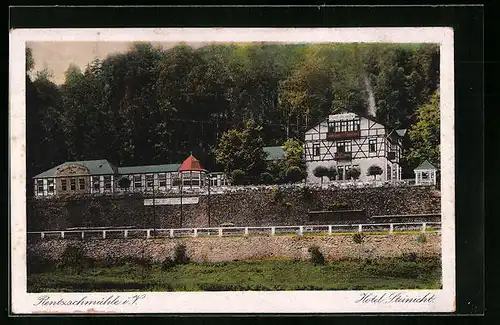 AK Rentzschmühle i. V., Hotel Steinicht