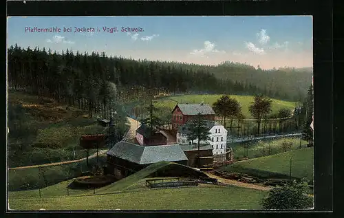 AK Jocketa i.Vogtl. Schweiz, Gasthaus Pfaffenmühle