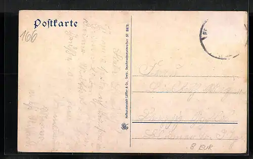 AK Crimmitschau i. S., Grotte im Bismarckhain