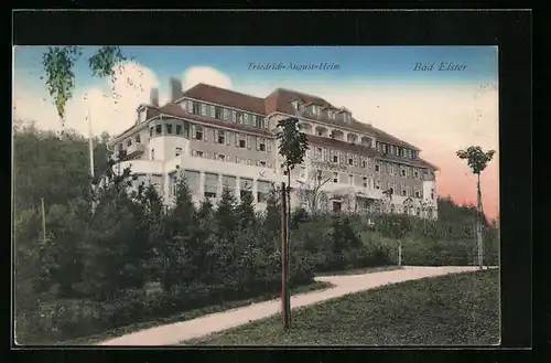 AK Bad Elster, Blick auf das Friedrich-August-Heim