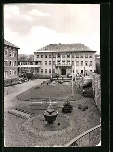 AK Wiesenbad, Sanatorium, Hiobsquelle und Kurhaus