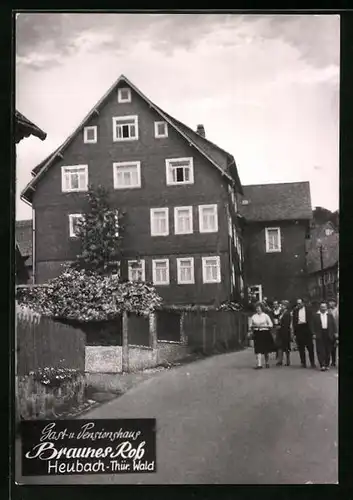 AK Heubach /Thür. Wald, Gast- und Pensionshaus Braunes Ross