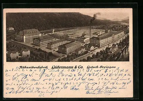 AK Gutach /Breisgau, Nähseidenfabrik Gütermann & Co.
