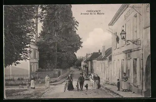 AK Crézancy, Avenue de la Mairie