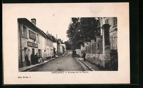 AK Crézancy, Avenue de la Mairie