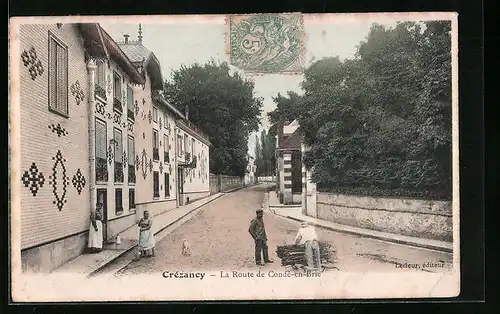 AK Crézancy, La Route de Condé-en-Brie