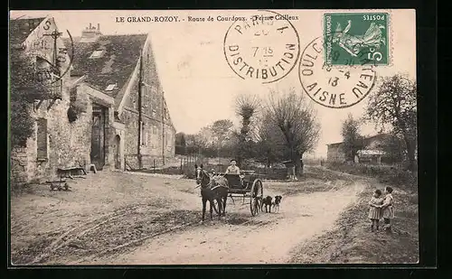 AK Le Grand-Rozoy, Route de Courdoux, Ferme Cailleux