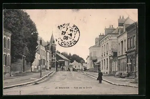 AK Le Nouvion, Rue de la Croix
