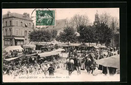 AK Saint-Quentin, Le Marché aux Fleurs