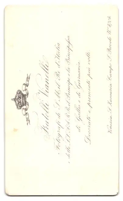 Fotografie Fratelli Vianelli, Venezia, Portrait Prinz Alexander von Thurn und Taxi mit Frau Maria von Thurn und Taxis 1