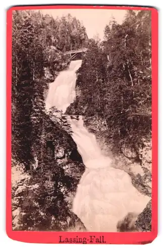 Fotografie Nicolaus Kuss, Mariazell, Ansicht Mariazell, Blick auf den Lassing-Fall, Wasserfall