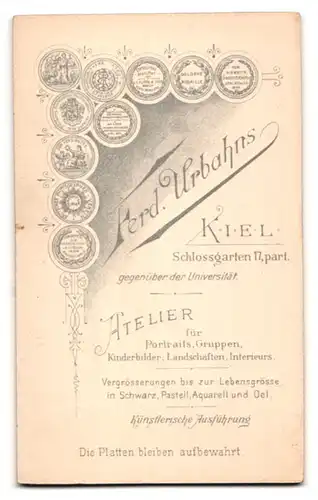Fotografie Ferd. Urbahns, Kiel, Matrosejunger Einjährig-Freiwilliger in Gardeuniform des Seebataillon