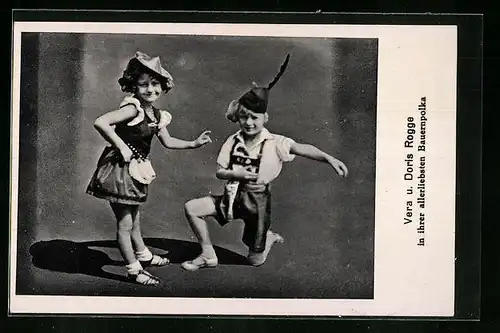 AK Vera u. Doris Rogge in ihrer allerliebsten Bauernpolka