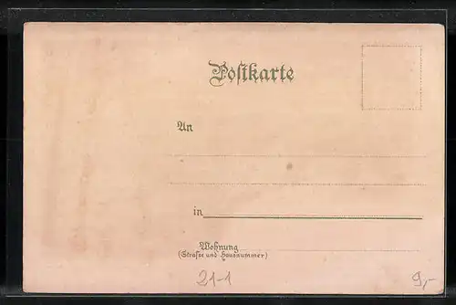 Lithographie Graslandschaft mit Holzbarrikade, Halt gegen das Licht: Sitzender Naturfreund in der Nacht