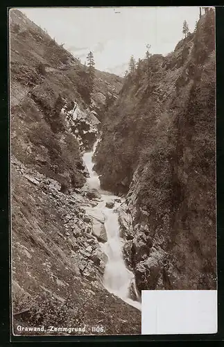Foto-AK Fritz Gratl: Grawand, Zemmgrund