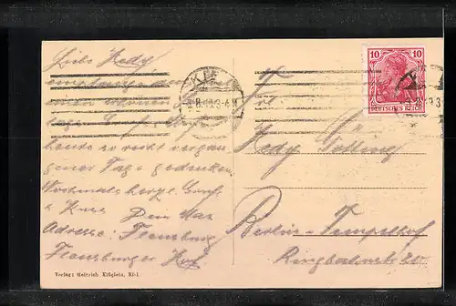 AK Kiel, Strandweg mit Gasthaus