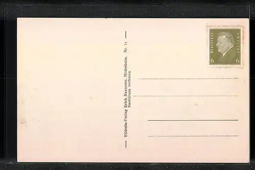 AK Braunschweig, Strassenpartie in Riddagshausen