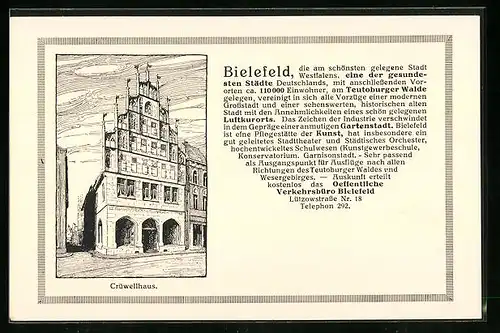 Künstler-AK Bielefeld, Crüwellhaus