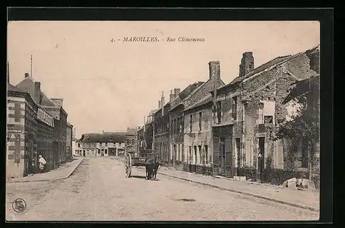 AK Maroilles, Rue Clèmmenceau