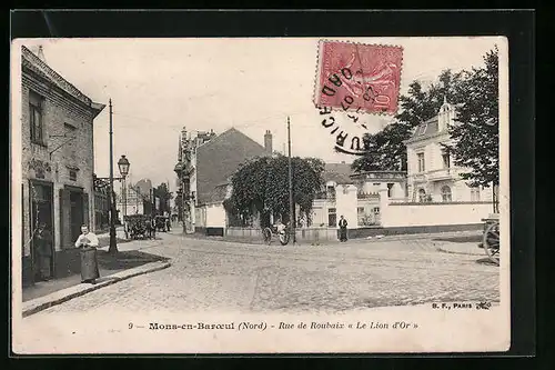 AK Mons-en-Baroeul, Rue de Roubaix