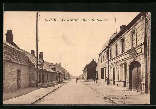AK Waziers, Rue de Douai