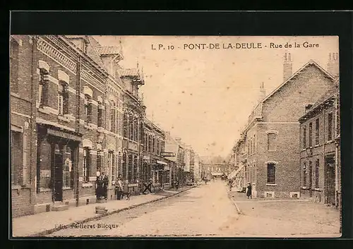 AK Pont-de-la-Deule, Rue de la Gare