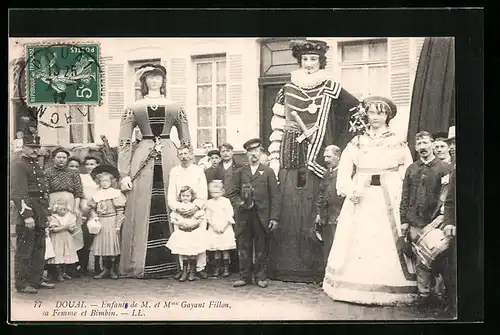 AK Douai, Enfant de M. et Mme Gayant, Fillon sa Femme et Bimbin