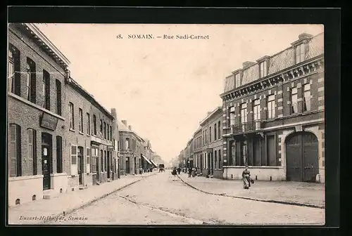 AK Somain, Rue Sadi-Carnot