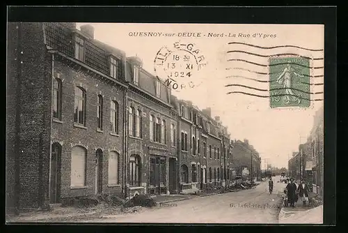 AK Quesnoy-sur-Deule, La Rue d`Ypres