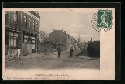 AK Quesnoy-sur-Deule, Rue de la Gare