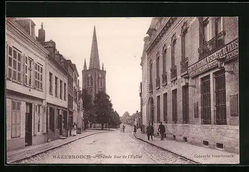 AK Hazebrouck, Grande Rue de l`Église