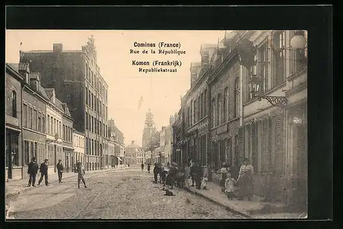 AK Comines, Rue de la République, Strassenpartie