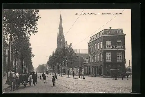 AK Tourcoing, Boulevard Gambetta