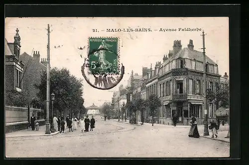 AK Malo-les-Bains, Avenue Faidherbe