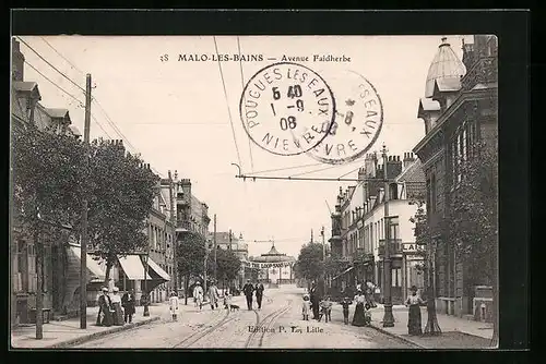 AK Malo-les-Bains, Avenue Faidherbe