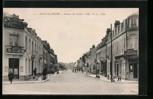 AK Malo-les-Bains, Avenue du Casino