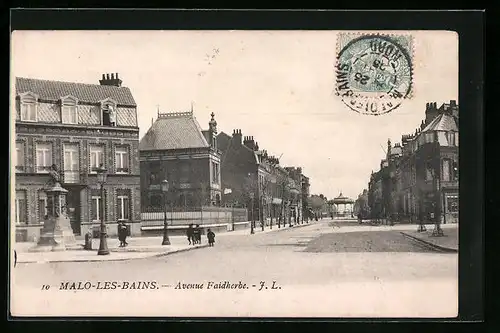 AK Malo-les-Bains, Avenue Faidherbe