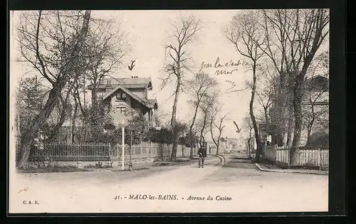 AK Malo-les-Bains, Avenue du Casino