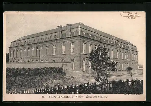 AK Solre-le-Chateau, Ecole des Garcons