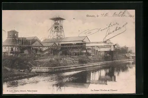 AK Denain, La Fosse l`Enclos et l`Escaut